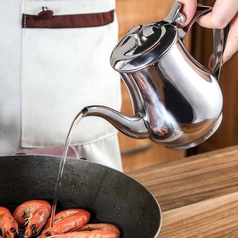 Ấm Bình pha trà inox - Bình trà cà phê inox đủ kích cỡ Chống Rò Rỉ Tiện Dụng