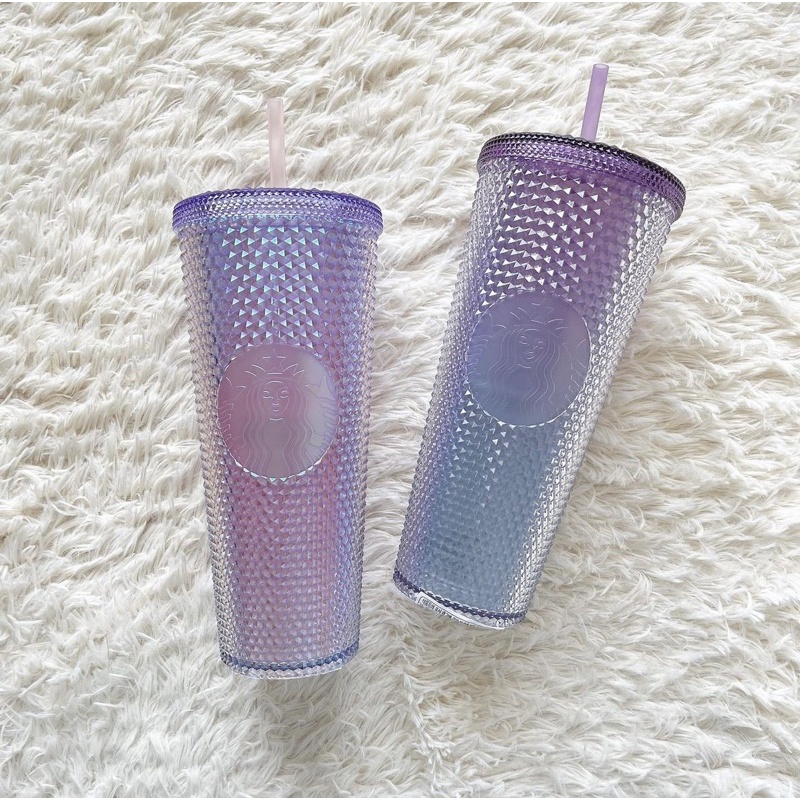 Starbucks Korea discount Pink and Purple Beam Studded Tumbler