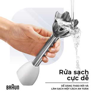 [Hỏa Tốc HCM] Máy xay cầm tay Braun Công suất 1000W 21 tốc độ xay - công nghệ chống văng PowerBell, BH 24 tháng.