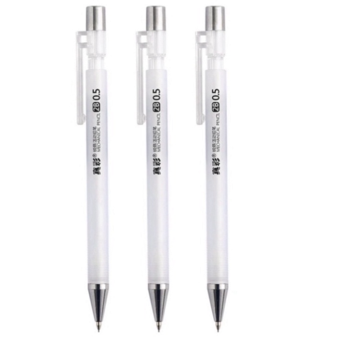 Mẫu mới Mẫu mới Mẫu mới Mẫu mới Bút chì bấm mặt nhám trong suốt ngòi 0.5mm tiện lợi