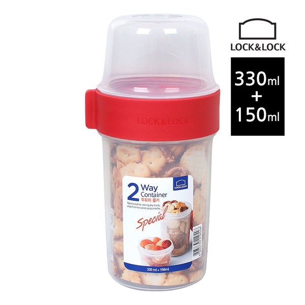 Hộp Nhựa Lock&Lock LLS213R Twist Two Way - Nắp Màu Đỏ | Shopee Việt Nam