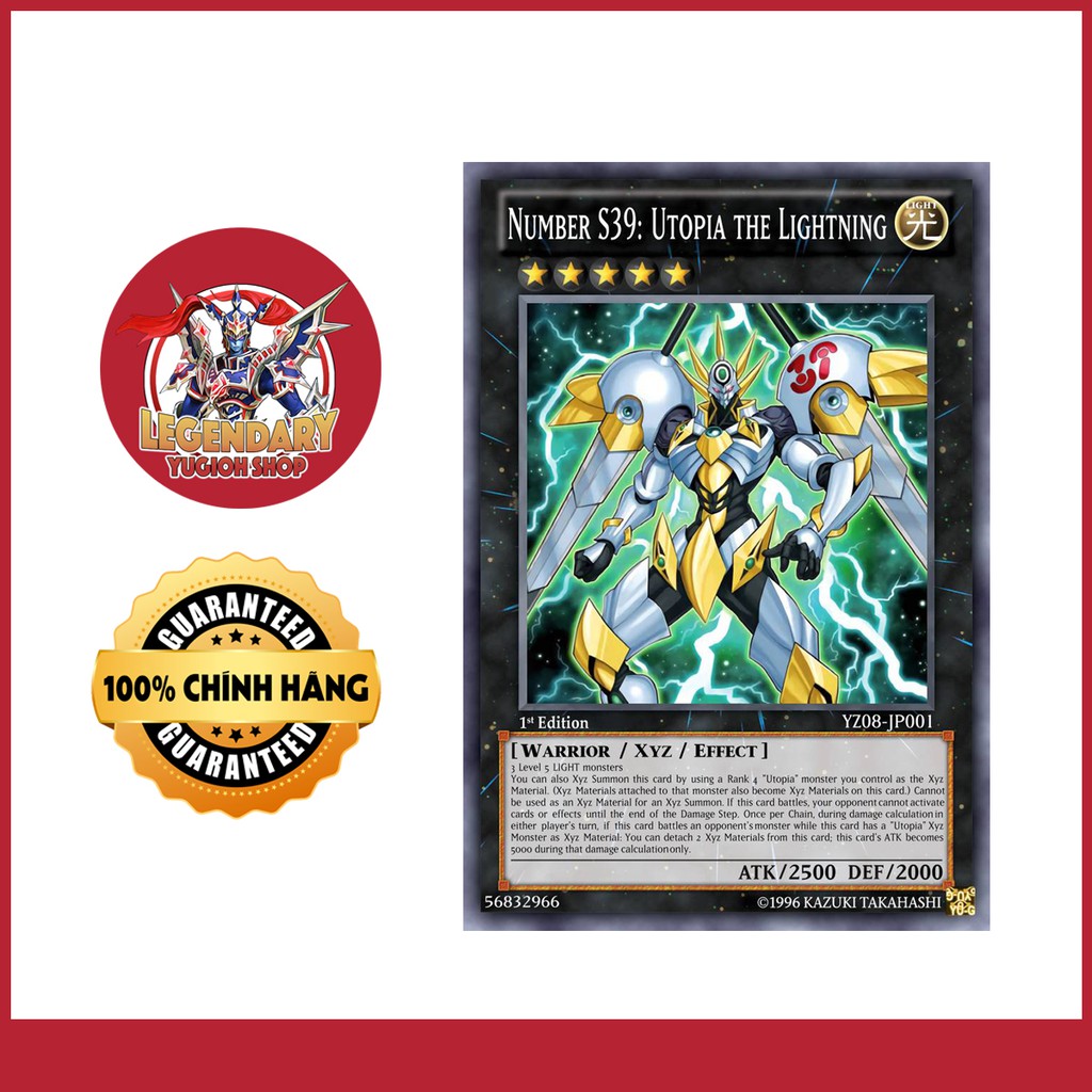 [EN][Thẻ Bài Yugioh Chính Hãng] Number S39: Utopia The Lightning ...