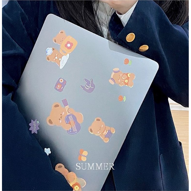 Sticker cute dán sổ dán mũ bảo hiểm điện thoại laptop thiết kế cá nhân tấm lớn K48.