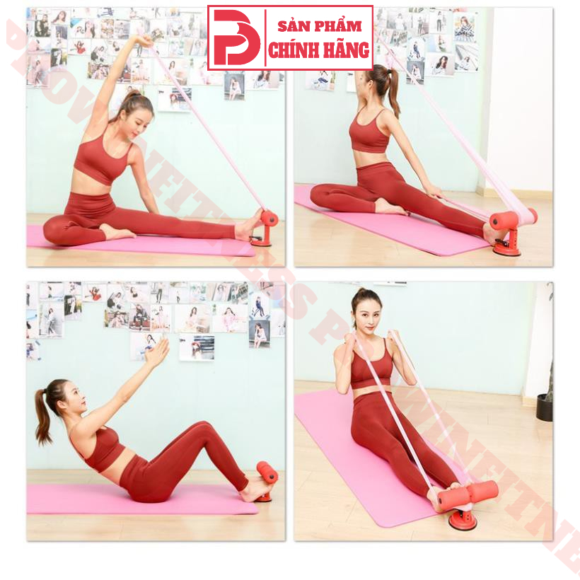 Ảnh Dụng cụ chữ T tập cơ bụng, chân tay đế cao su khung sắt Prowin Fitness dính mặt sàn đá 3