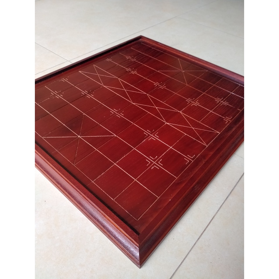 Bàn cờ tướng đẹp gỗ sồi giá rẻ 50x60cm màu nâu nhiều kiểu dáng (có quân nếu cần)