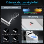Bồn cầu thông minh Xiaomi 502Z Kết nối APP MiHome phiên bản tiếng Việt Toilet Bệ xí Bồn Tiêu cảm ứng tự động hoàn toàn — ảnh 4