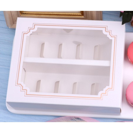 Hộp giấy đựng bánh Macaron kiểu cổ điển