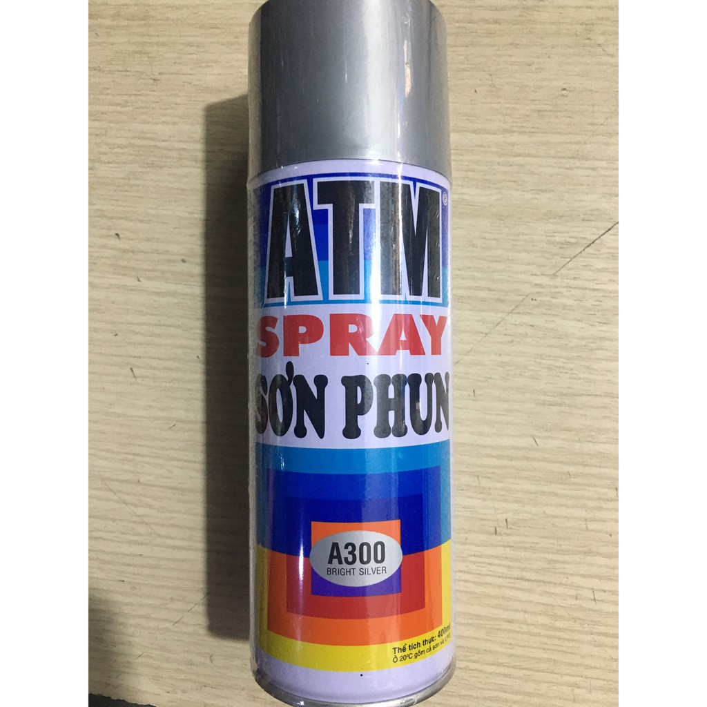 Sơn Xịt ATM Spray A300 400ml (Bạc) giá tốt Tháng 5, 2024 | Mua ...