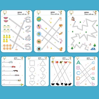 [Kho sỉ] Tập tô vẽ thông minh xoá được montessori, Tập Viết Xóa Được, đồ chơi giáo dục sớm Rèn Tính Kiên Trì- 64tr + B