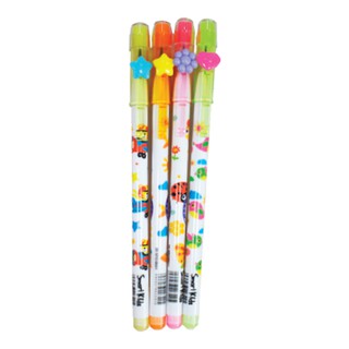 Combo 5 Bút chì khúc thân đục SK-NPCHB001 SMARTKIDS Dành cho học sinh cấp 1 Chì đậm nét, vỏ nhựa êm tay