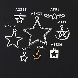 10 Chiếc Cổ Bạc Ngôi Sao Pentagram Quyến Rũ Hình Học Bùa Hộ Mệnh Mặt Dây Chuyền Phụ Kiện Làm Dây Chuyền Vòng Tay Trang Sức