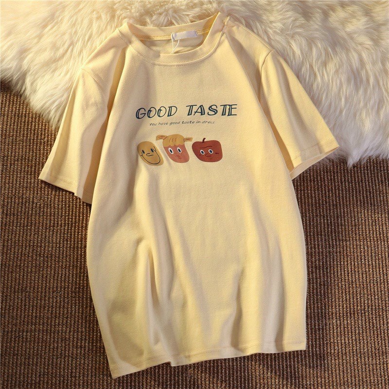 Áo thun unisex nam nữ form rộng tay lỡ - hoạt hình nhỏ