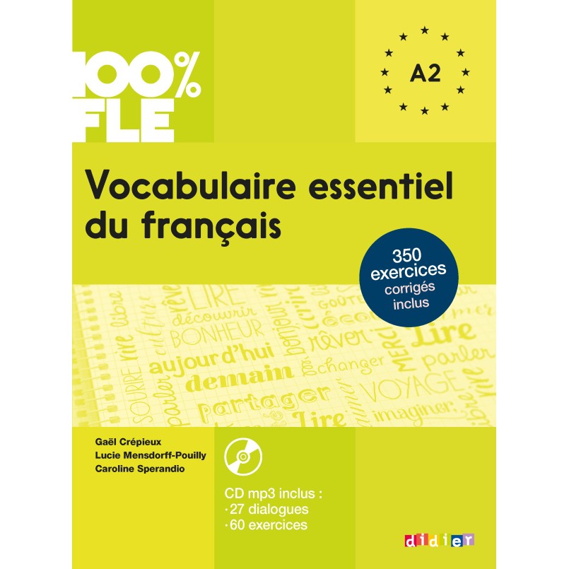 Sách - Pháp: 100% FLE - Vocabulaire Essentiel Du Français / Niveau A2 ...