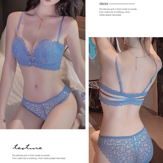 Bộ Đồ Lót Ren Không Dây Nâng Ngực Tàng Hình Chống Trượt Có Thể Tháo Rời Thời Trang Quyến Rũ Cho Nữ