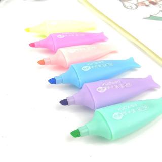 Set 6 bút đánh dấu 6 màu hình cá độc đáo