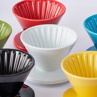VolcanoPhễu Pour over V60 01 sứ Hasami Nhật Bản Cafede Kona