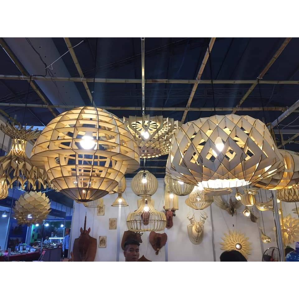 Đèn Gỗ DIY 061 treo trần kiểu dáng đặc biệt