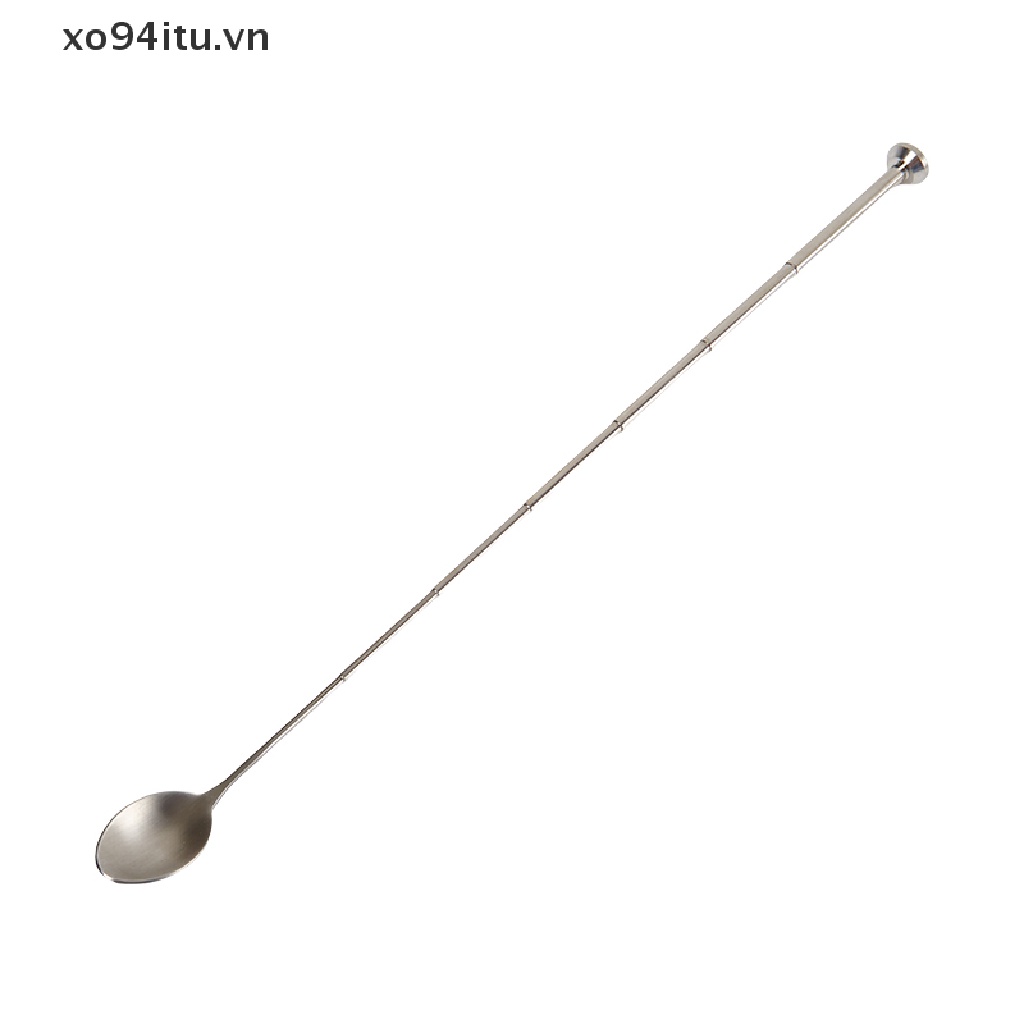 Muỗng Khuấy Bằng Thép Không Gỉ Có Thể Kéo Dài Tiện Dụng