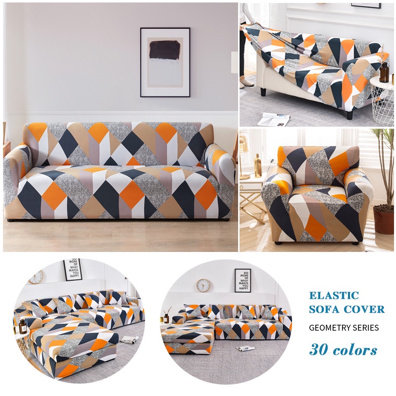 Vỏ Bọc Ghế Sofa Và Vỏ Gối Chống Trượt in Họa Tiết Thời Trang Tùy Chọn Nhiều Kích Cỡ 1/2/3/4  Vải Thun Mại Co Giãn