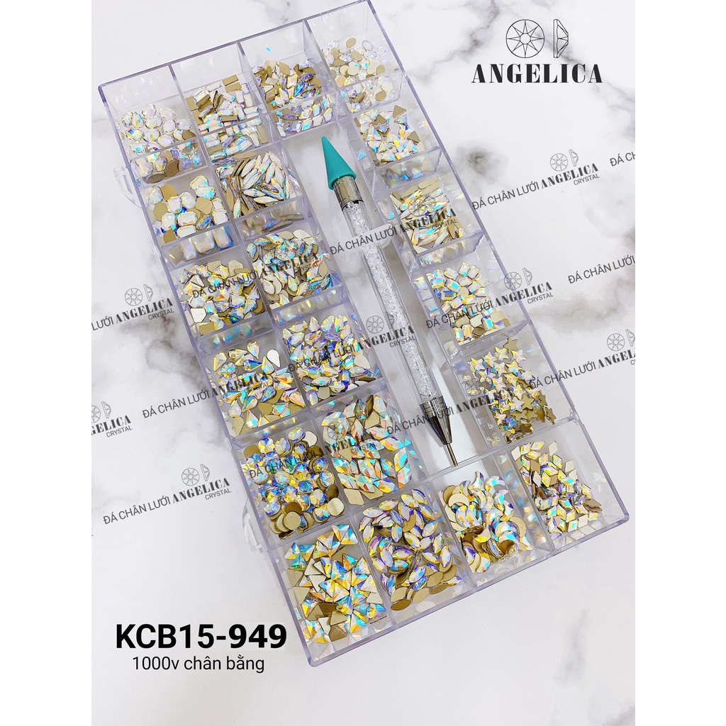 Combo Đá Nail Chân Bằng Kèm Phụ Kiện Móng ANGELICA KCB15
