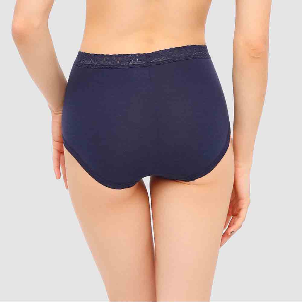 Quần lót nữ Wacoal IEC3200 - EC3200 Cotton Blend Êm bền cao cấp boy short, lưng cao ngang rốn, quần cotton