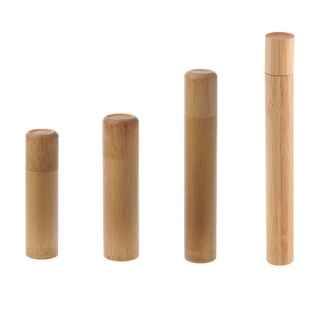 BS * Hộp ống tre kín khí Hộp đựng gia vị nhỏ có nắp 4 kích thước