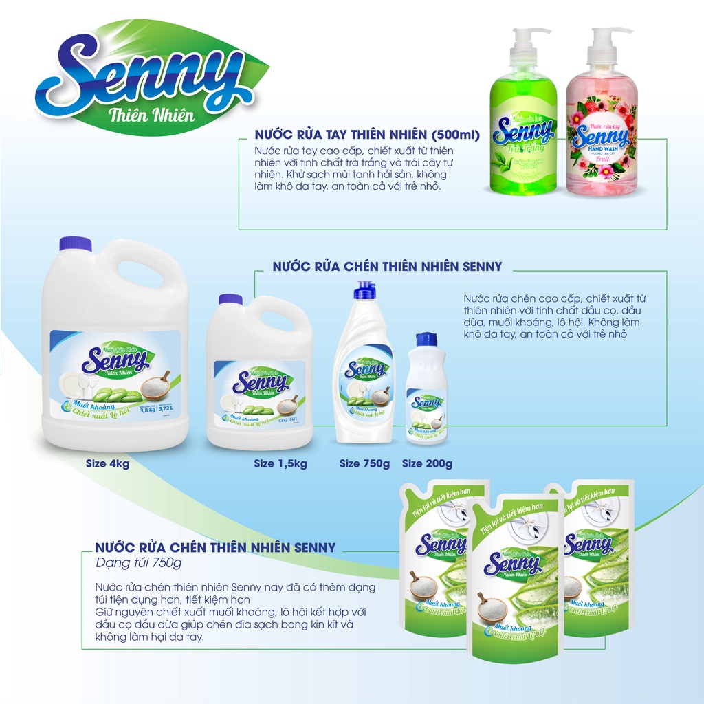 Ảnh Nước lau sàn Senny / Caro hương chanh xả 3.8kg 4