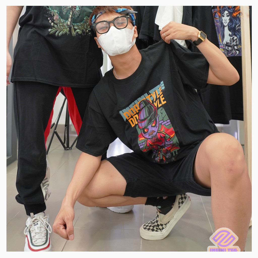 Áo thun INFINITEE Fni0128, Thun 100% Cotton - form rộng Unisex.