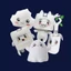 HK1 Lankybox Phát Sáng Trong Bóng Tối Sang Trọng Gói Đồ Chơi Boxy Foxy Dính Đá Ma Ám Dạ Quang Đồ Chơi Cho Trẻ Em Trang Trí Nhà Nhồi Bông