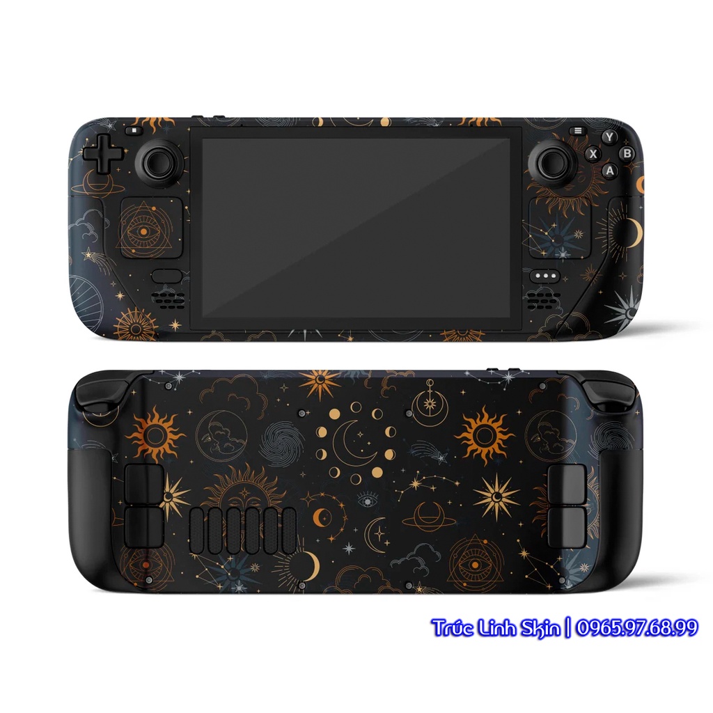 Skin decal dán Steam Deck mẫu Constellation Stargazing Night (dễ dán, đã cắt sẵn chuẩn theo khuôn máy)