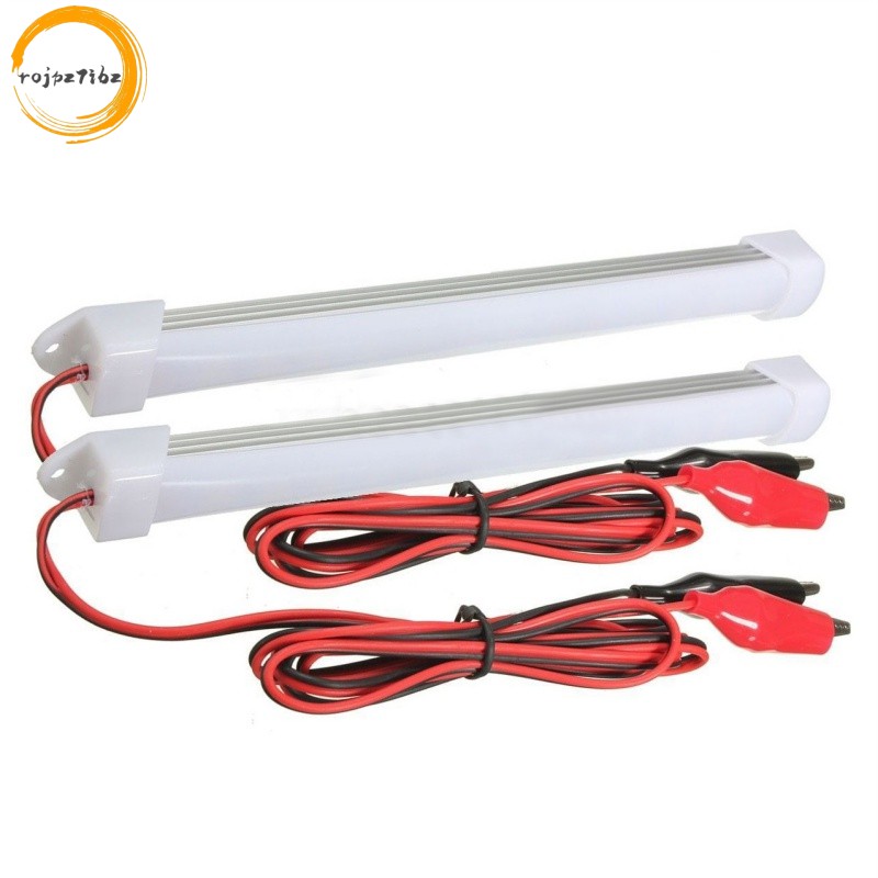 2x 12V Đèn LED Ô Tô SMD Nội Thất Thanh Ống Dải Đèn Van Thuyền Caravan Motorhome Lạnh Trắng