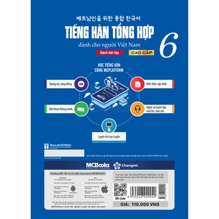Sách - Tiếng Hàn Tổng Hợp Dành Cho Người Việt Nam Cao Cấp 6 (Sách Bài Tập)