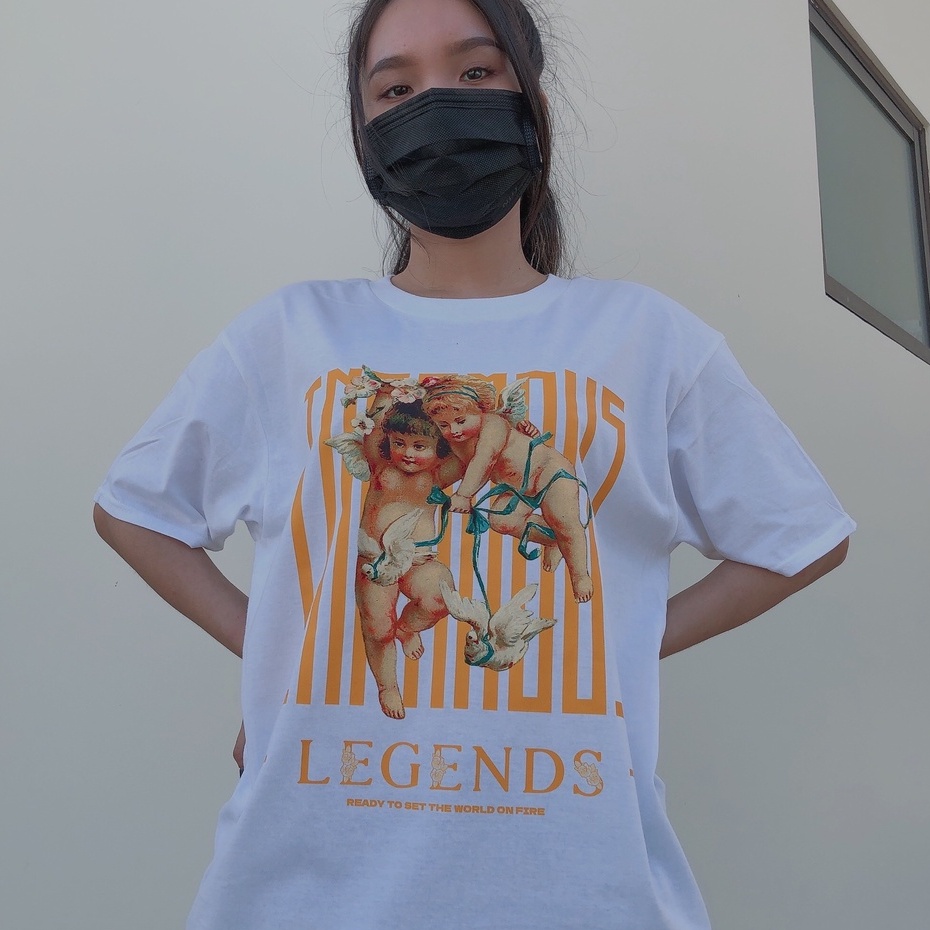 Áo thun INFINITEE Fni0628, Thun 100% Cotton - form rộng Unisex.