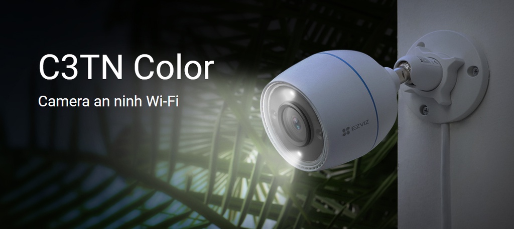 Mô tả Camera ip wifi ngoài trời EZVIZ c3tn 2m color h3c WiFi 2MP 1080P có mic và màu ban đêm - 2