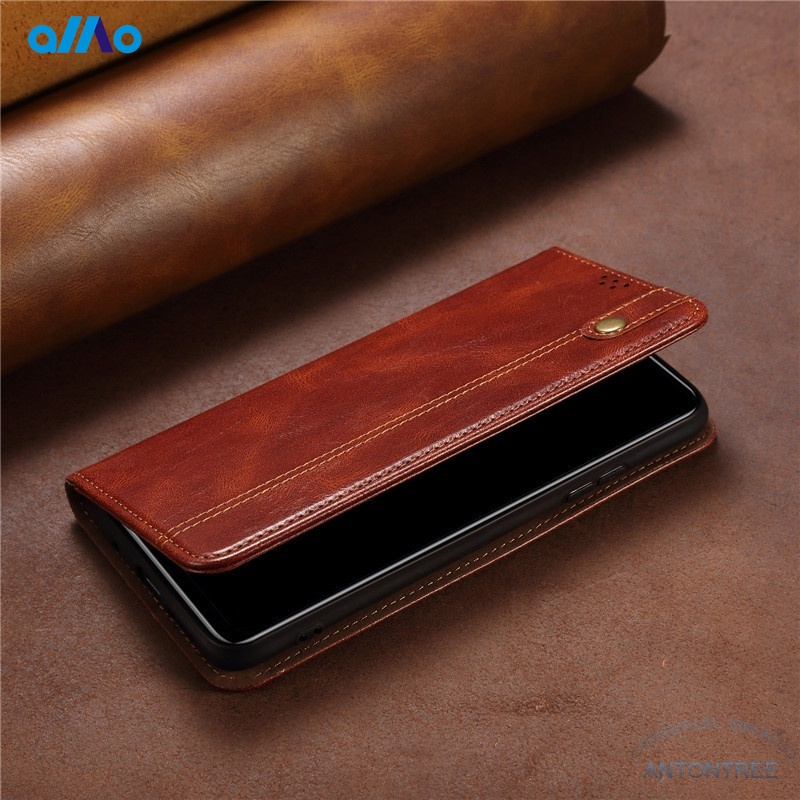 Bao da điện thoại kiểu ví nắp lật từ tính có ngăn đựng thẻ kiêm giá đỡ cho Oppo Reno 6z Reno6 Z 6 Pro 5g