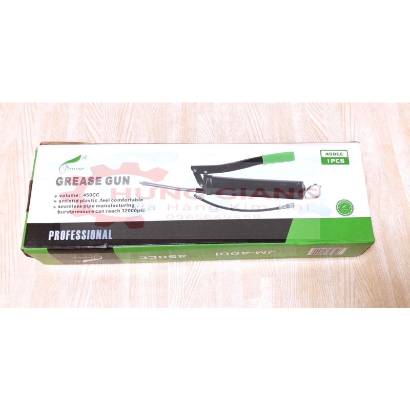 Súng Bơm Mỡ 450cc Kèm 2 Đầu Vòi JINMA CAO CẤP
