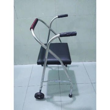 [ giá tại xưởng] khung tập đi có ghế ngồi bằng inox 100% loại tốt, khung tập đi dành cho người già