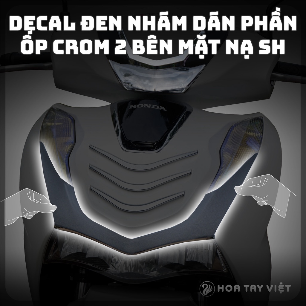 Decal HONDA SH đen nhám dán ốp mặt nạ HONDA SH | Shopee Việt Nam