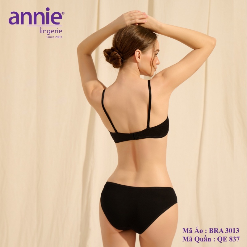 Bộ đồ lót Nữ annie 3013B Đồng Bộ Chất Liệu Mềm Kiểu Dáng Thoải Mái, Thoáng Mát Khi Mặc