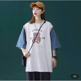 [RẺ VÔ ĐỊCH]Áo Thun bóng Chày Pha Tay Siêu Xinh Form Thụng Tay Lỡ