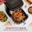 Nồi chiên không dầu 9.2 Lít Nhập Khẩu Fujihome, Nồi chiên không khí cơ tự ngắt 9.2L lòng nồi lót inox chống dính cao cấp