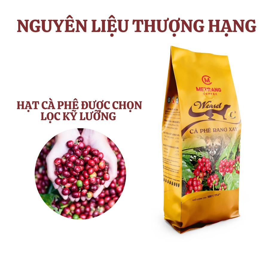 Ảnh Cà phê Mê Trang Chồn rang xay (C) - Túi bột 500g 3