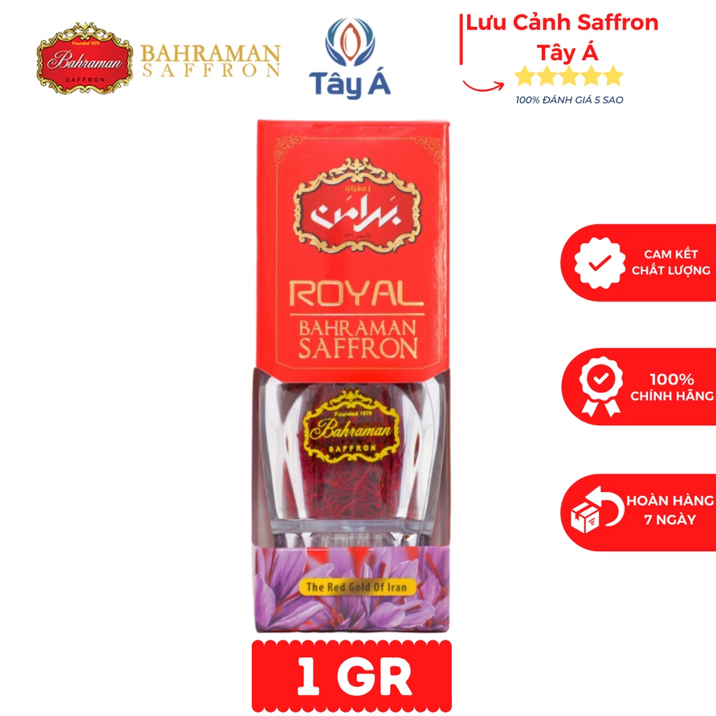 Nhụy Hoa Nghệ Tây Saffron Bahraman Iran, Saffron Bahraman Tây Á