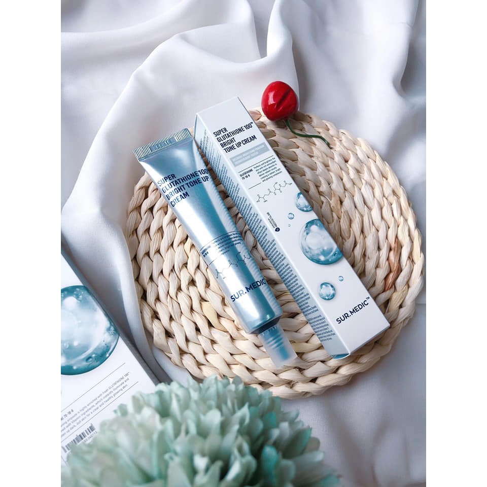 super glutathione 100 bright tone up cream Kem dng da Sur.Medic 40ml  Juka Beauty human skin irritation test completed non SUR.MEDIC+ SUPER GLUTATHIONE 100TM BRIGHT