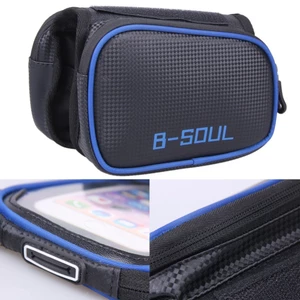 {lotsgoods}Khung xe đạp Túi Pannier Ống Túi Cảm Ứng Xe Đạp Giá Đỡ Điện Thoại (Xanh Dương)-quốc tế-168-SPPL