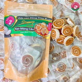 COMBO 4 bịch kẹo trái cây cuộn (bánh trái cây cuộn) bánh tráng Senfarm - 100g/bịch