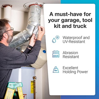 METALWRK 10M / 20M Thảm Ràng Buộc Sàn Siêu Dính Công Nghiệp Chống Thấm Nước DIY Sửa Chữa Ống