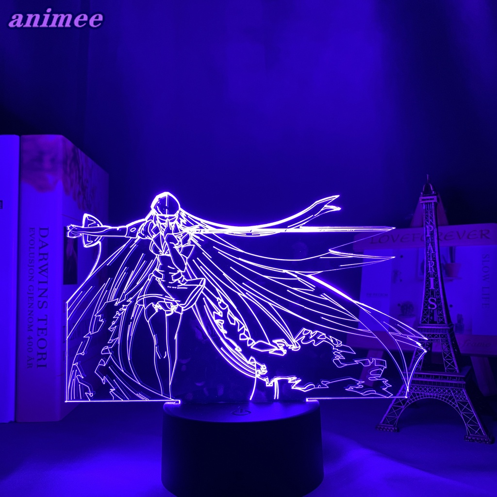 Đèn ngủ Led Acrylic Anime Akame Ga Kill cho phòng ngủ Deco Light Manga ...