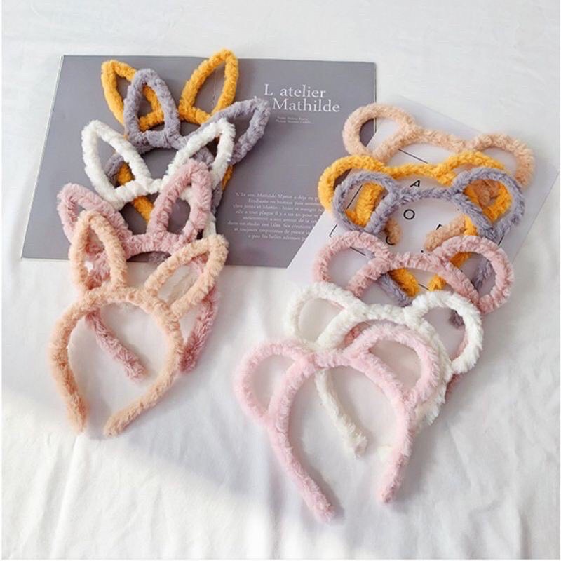 Bờm tóc cute Hàn Quốc lông mịn tai con vật ngộ nghĩnh nhiều màu sắc