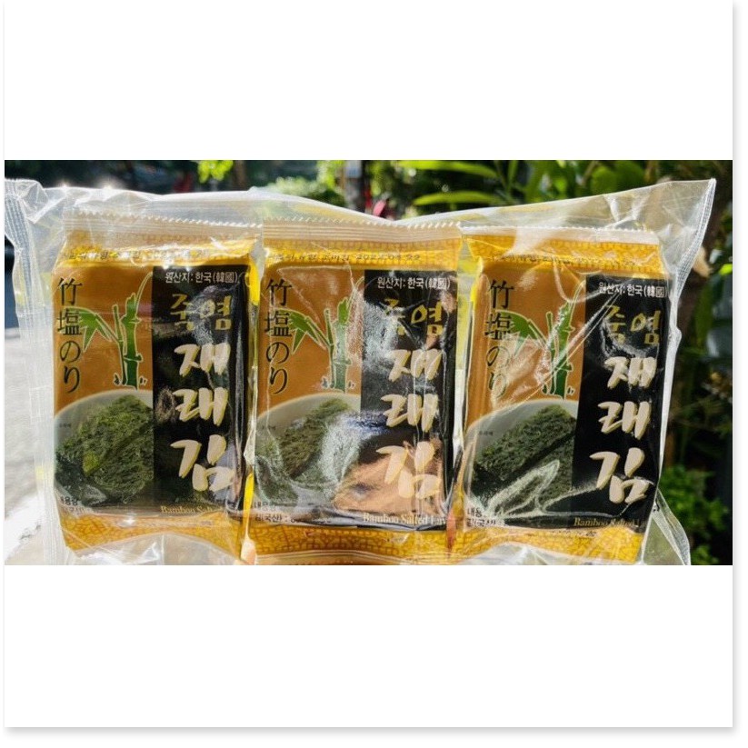 Rong Biển Ăn Sống Hàn Quốc - Rong Biển Gói Vàng - Lốc 3 Gói | Shopee ...